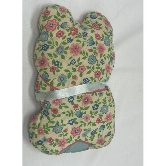 Vintage Fabric Bear pillow home made from pattern Plush Stuffed Animal Toy 7” - Picture 9 of 10